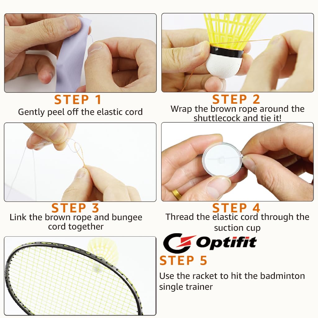 Proberos Badminton Trainer for Beginners with Automatic Rebound | 3 PCS Parent-Child Set