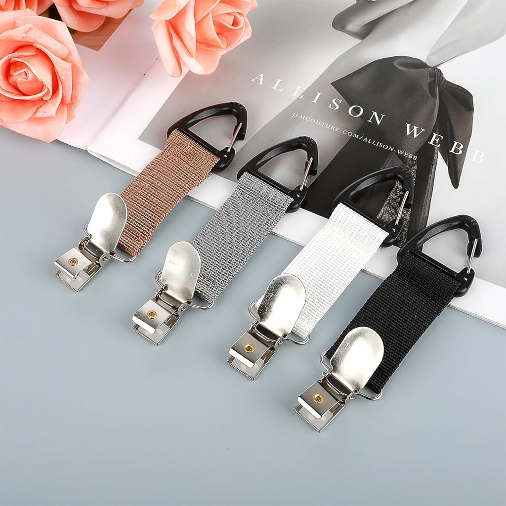 ZIBUYU Hat Retainer Clips for Bags featuring Quick Release Clasp Set of 4 | Traceless Hold