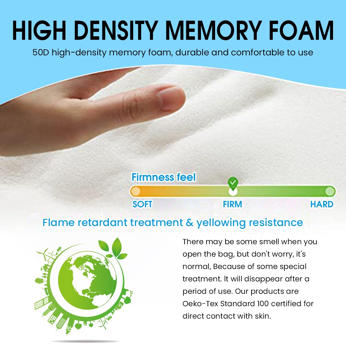 HASTHIP Chair Armrest Pad for Office and Gaming Chairs with 3.3cm Memory Foam | Quick Release Buckle and Anti Slip Design