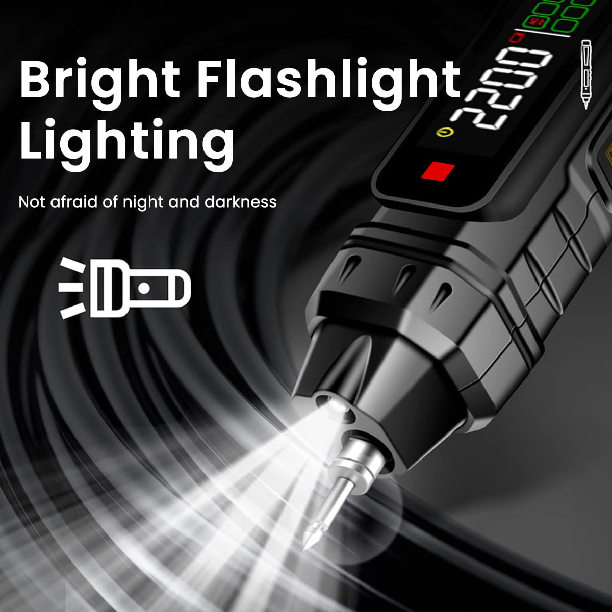 Serplex Voltage Multimeter for AC/DC Testing with 4000 Count LCD Display | Live Wire Detection