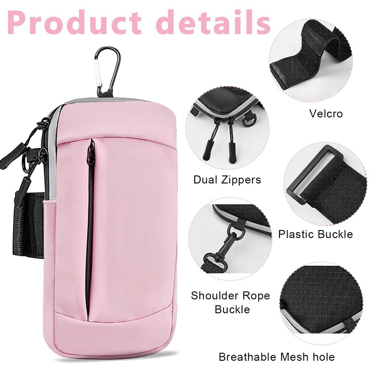 PALAY Crossbody Bag for Women with Detachable Strap and Carabiner | Fits Phones up to 7.2 in