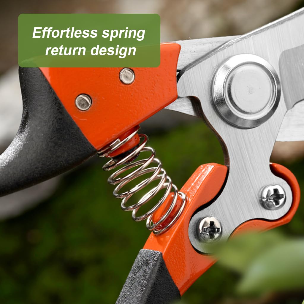 HASTHIP Gardening Scissor for Home Garden with Spring Loaded Mechanism and Ergonomic Handle