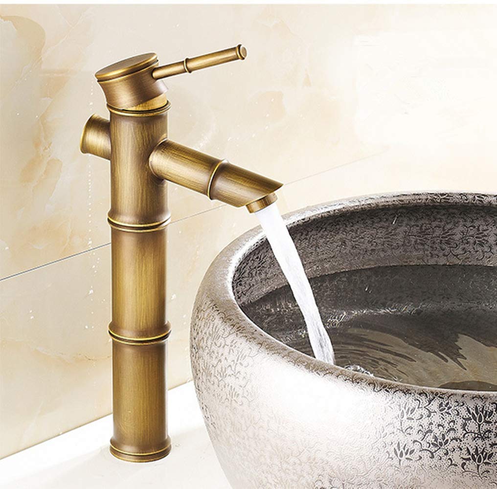 HASTHIP® Retro Design Brass Faucet Bathroom Basin Kitchen Sink