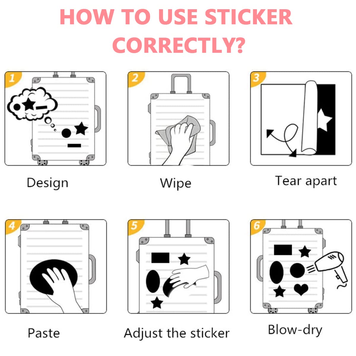 HASTHIP BLACKPINK Stickers for Laptop and Phone Case with Waterproof UV Film | 62pcs PVC Set