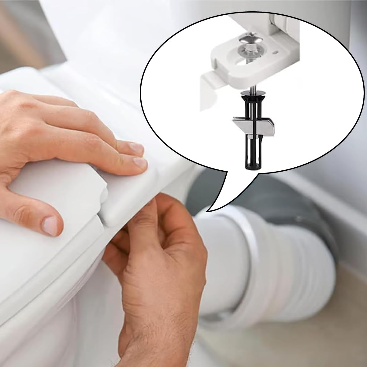 Serplex Toilet Seat Bolt Kit for Secure and Hygienic Installation Pack of 2 | Stainless Steel