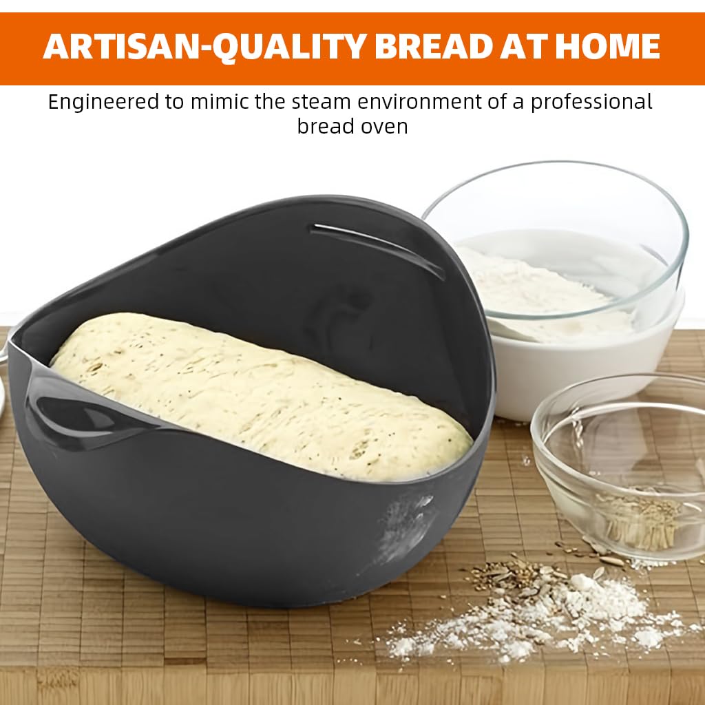 Zibuyu Silicone Bread Baking Bowl for Oven Use with 428°F Heat Resistance and Non‑Stick Flexibility
