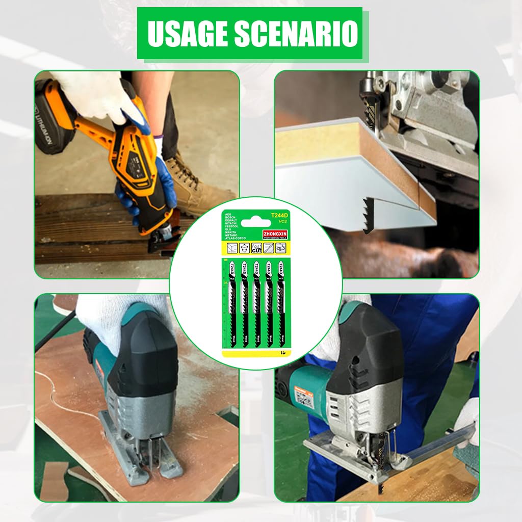 Serplex Jigsaw Blades Set for Wood and Plastic Cutting with Precision Tooth Design | 50 Pcs HCS Carbon Steel