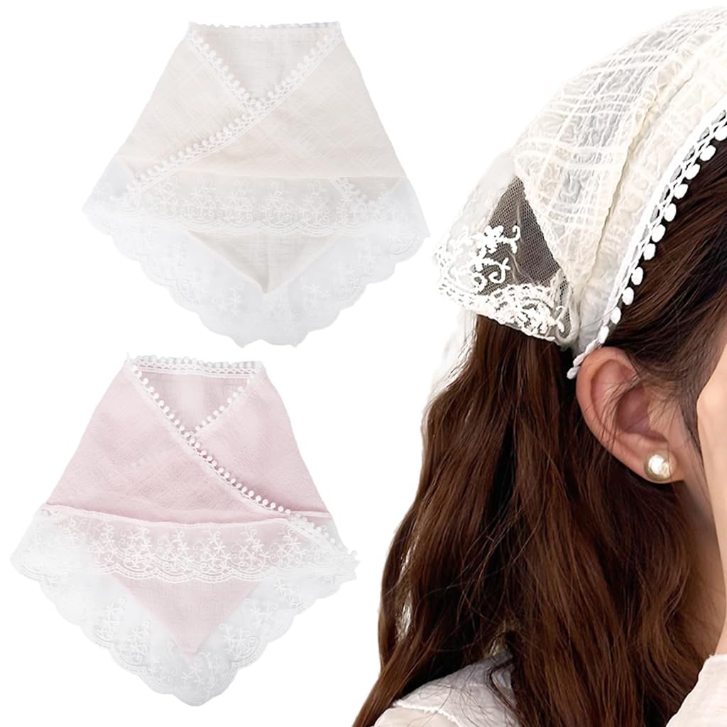 Zibuyu Hair Scarf Headband for Women featuring Lace Bandana Style and Elegant Design
