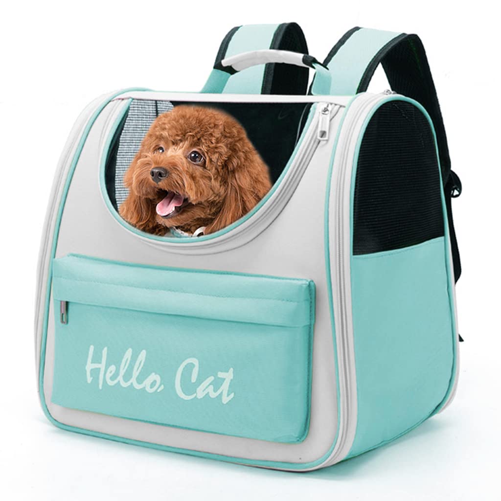 Qpets® Cat Carrier Backpack Cat Carrier Small Pet Travel Carrier Lightweight Carrier for Dog Cat Carrier Backpack with Handle Carrier for Small Medium Cat Dog Within 15kg