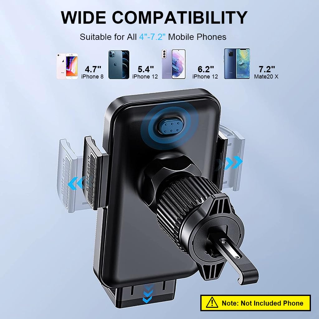 STHIRA Car Mobile Holder for Air Vent with 360° Rotation and Retractable Claws | Fits 4–7.1 in Phones