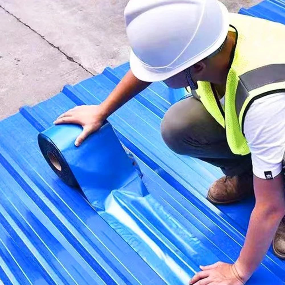 Serplex Roof Repair and Sealant Tape for Roofs and Gutters 10cm x 5m featuring UV Resistant Waterproof Adhesive | Easy Peel and Stick Outdoor Leak Stopper