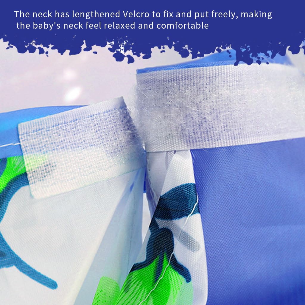 SNOWIE SOFT Haircut Cape for Kids with Clear Front Window and Hair Catcher | 60cm Foldable Waterproof Cloak