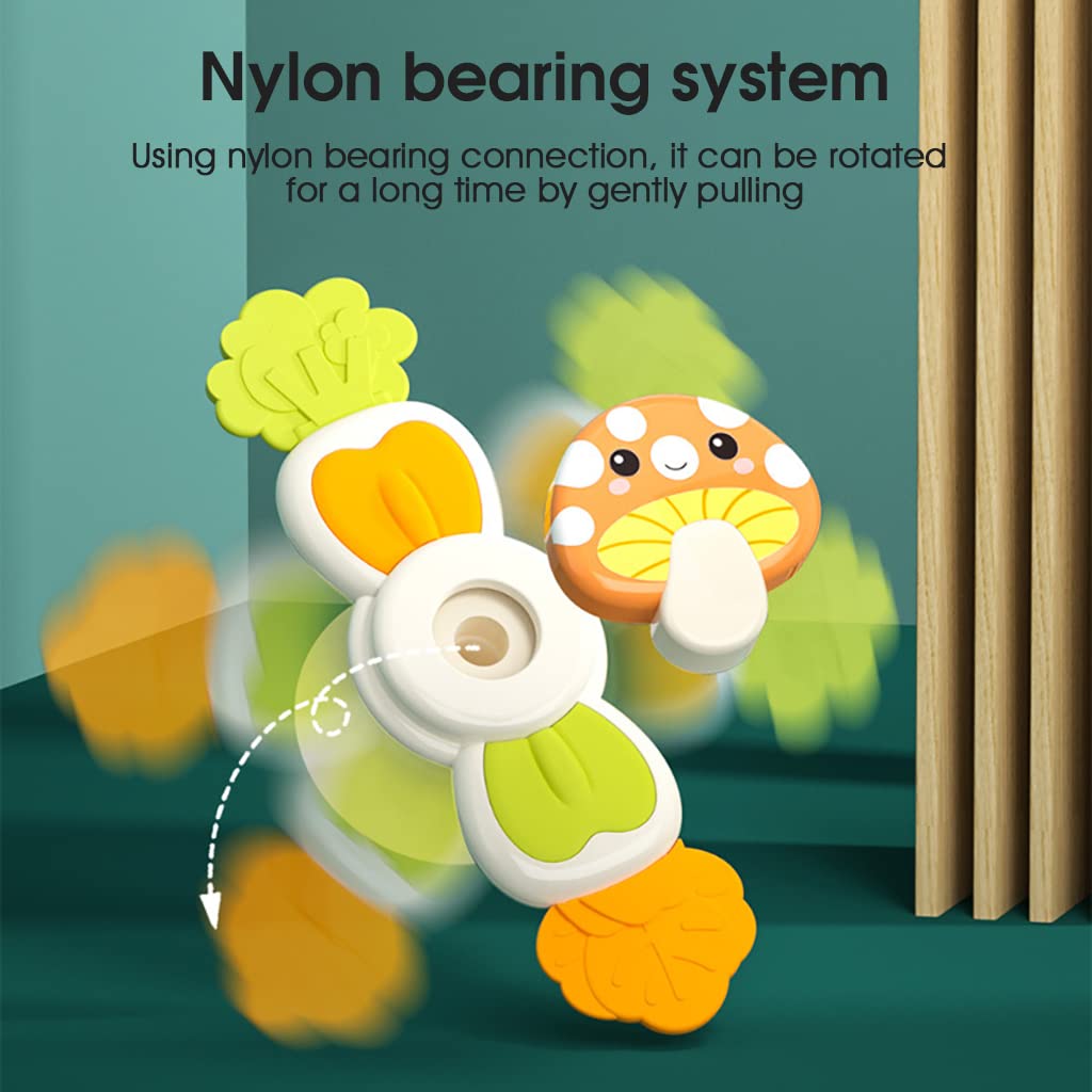 PATPAT Baby Bath Toys Set for Toddlers with Suction Cup and Spinning Design | 4pcs Sensory Gift