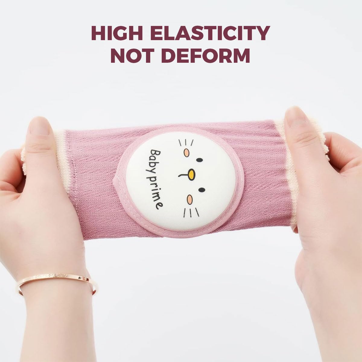 SNOWIE SOFT Baby Knee Pads for Crawling and Walking Practice featuring Breathable Stretchy Mesh | 2 Pairs for Toddlers 1–4 Years