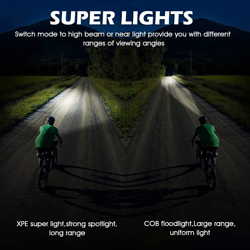 ELEPHANTBOAT Headlamp for Camping and Hiking with 9 Modes Sensor and 1200mAh USB Rechargeable Battery