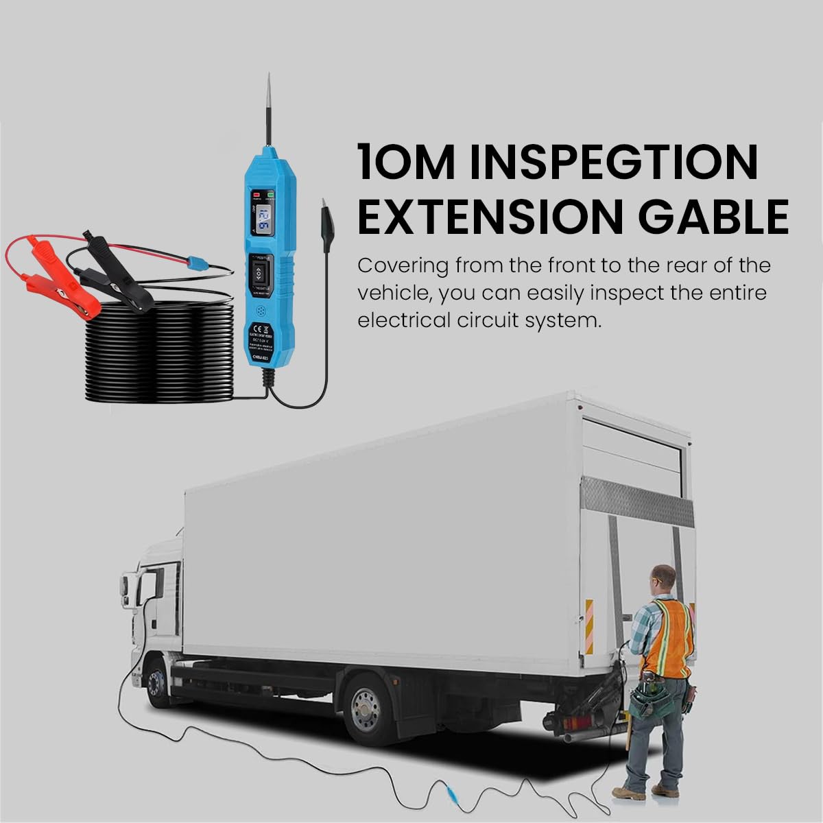 Serplex Car Circuit Tester for 3.5‑36V Vehicles with LED Display and Buzzer | Continuity and Power Testing