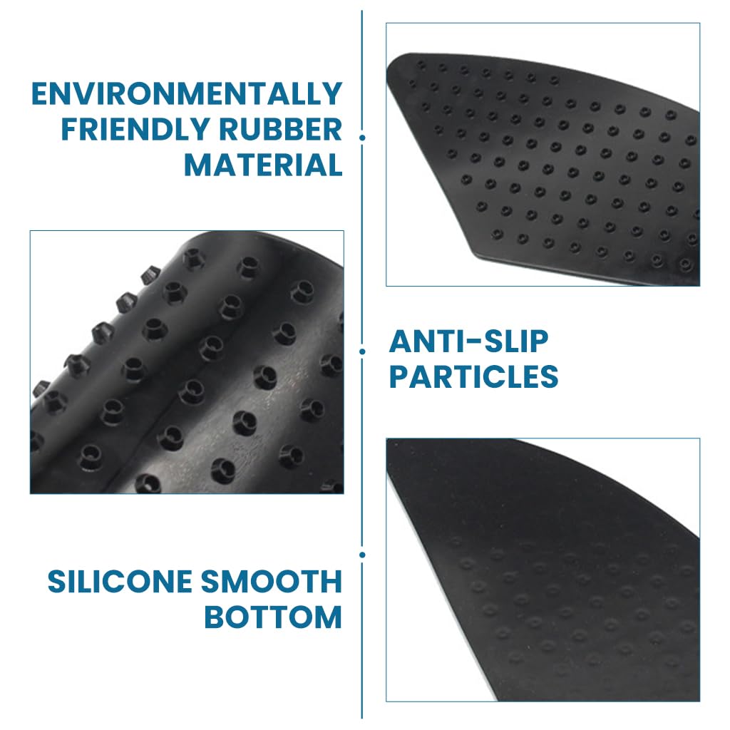 STHIRA Motorcycle Gas Tank Pads 2pcs for Better Knee Grip featuring Anti Slip Dotted Rubber | Universal Fit for 1000RR Z1000 FZ1 R6