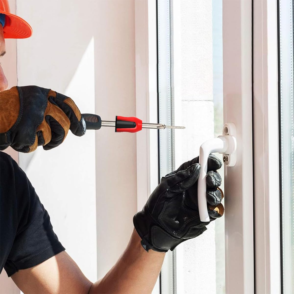 Serplex Screwdriver Bits Magnetizer Kit with 4 Rings and 1 Holder for Electric Drill Use | Plastic Magnetic Rings for DIY and Repair Tasks