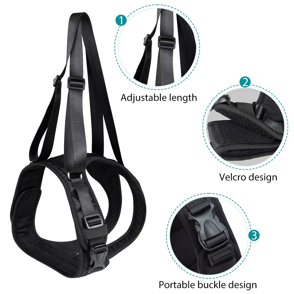 Qpets Dog Lift Harness for Rear Legs with Two Adjustable Lifting Straps 45–56cm Fit | Walking Support for Aging and Injured Dogs