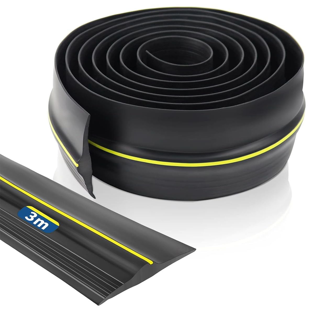 Serplex Door Bottom Sealing Strip for Draft and Noise Prevention with 9.84 ft Rubber | Customizable 88 cm Width and 12.5 mm Thickness