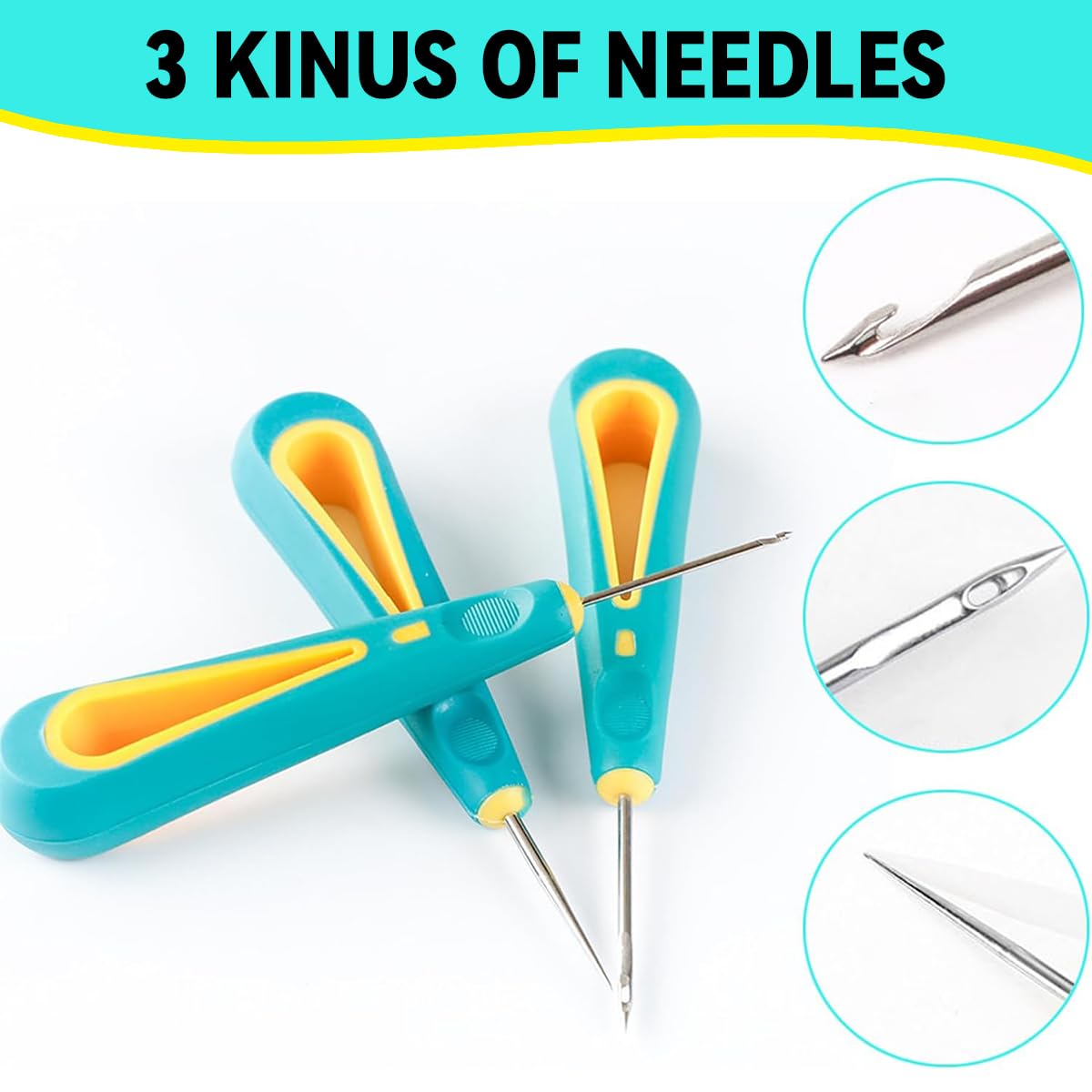 HASTHIP Punch Needle Wick for Candle Making with Round Hole Tool Set | 6PCS DIY Craft Accessory