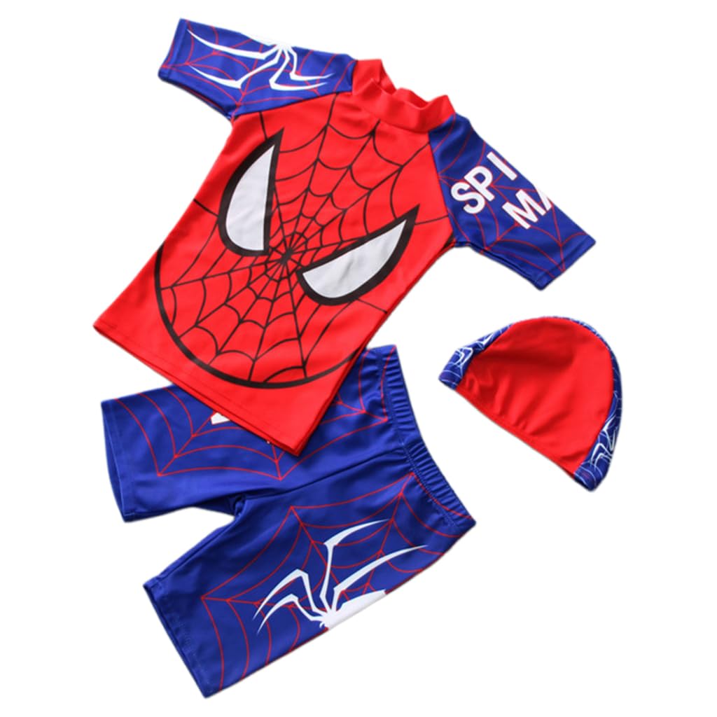 SNOWIE SOFT Swimming Costume for Boys with UPF 50+ Superhero Print | Polyester Spandex Set