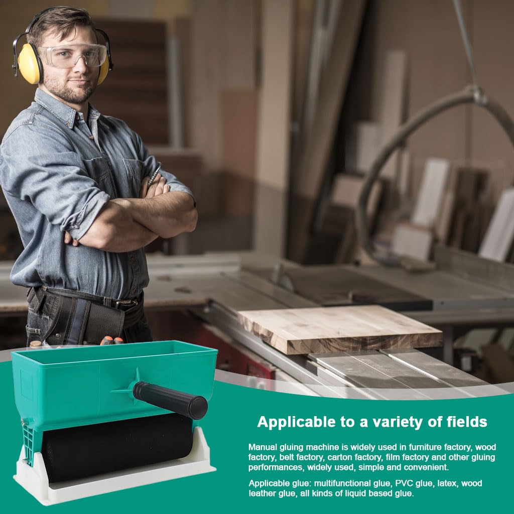 Serplex Glue Applicator Roller for Woodworking and DIY with 9 in Foam Wheels | 460 ml Portable Handheld Tool