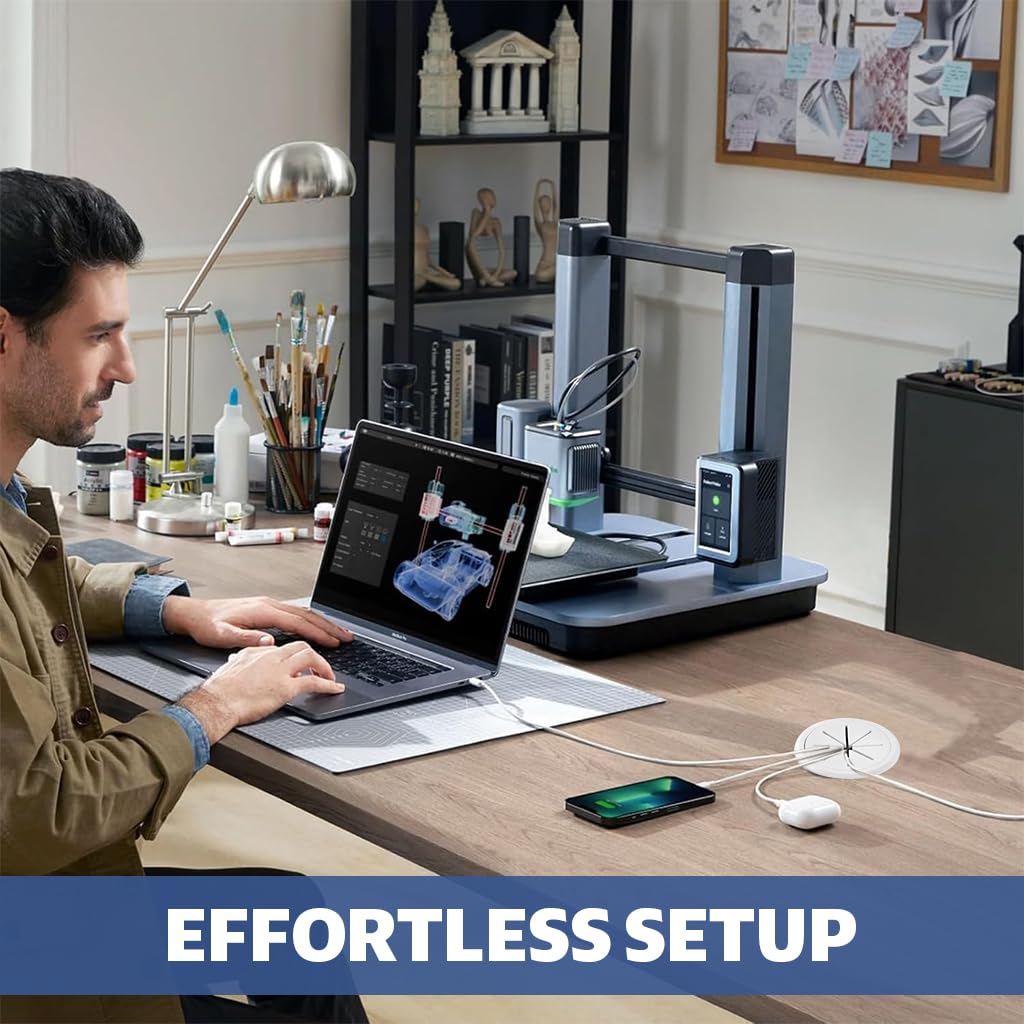 Serplex Desk Cable Grommets for Office Organization featuring Multi Slot Design 12PCS 2 Inch White Rubber