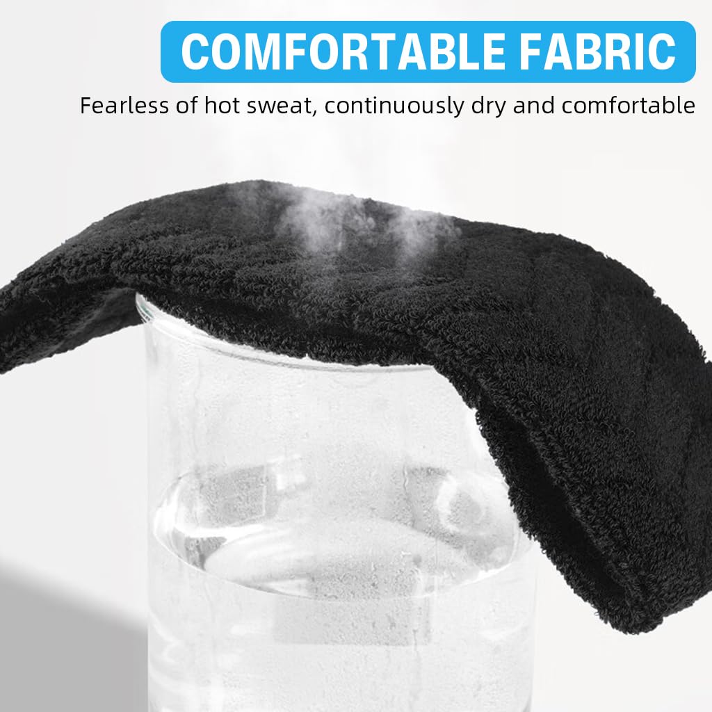 Proberos Sport Headband for Running and Yoga with Anti Slip Silicone Grip | Cotton Blend Breathable Design