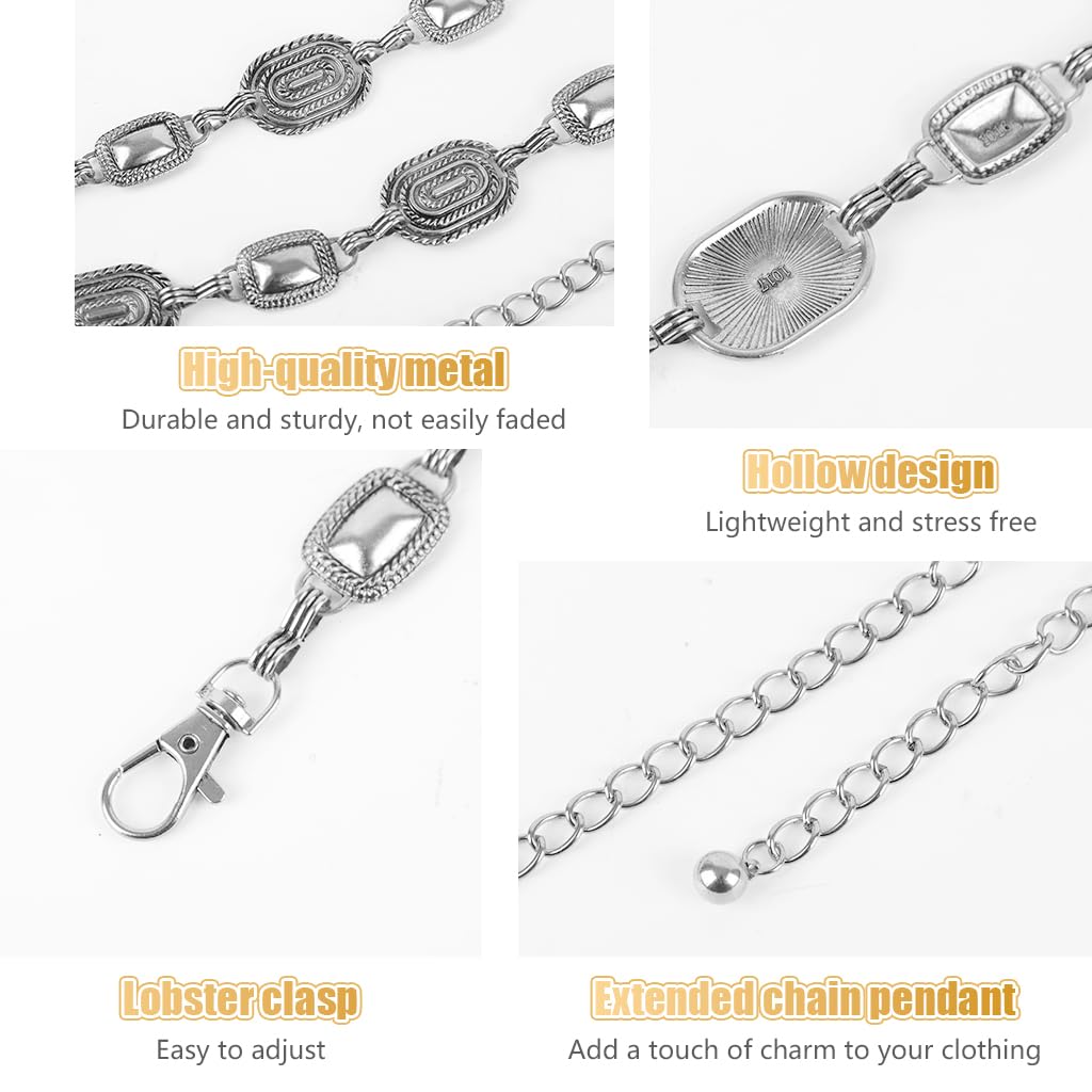 SANNIDHI Waist Chain for Women featuring Metal Link Design and Adjustable Fit | Vintage Charm