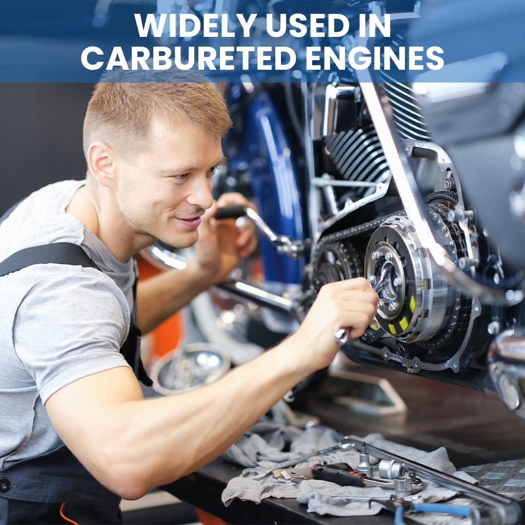 STHIRA Carburetor Cleaning Kit for Motorcycle with 43 Piece Set and Stainless Steel Tools | Includes Needles Brushes and Wrench