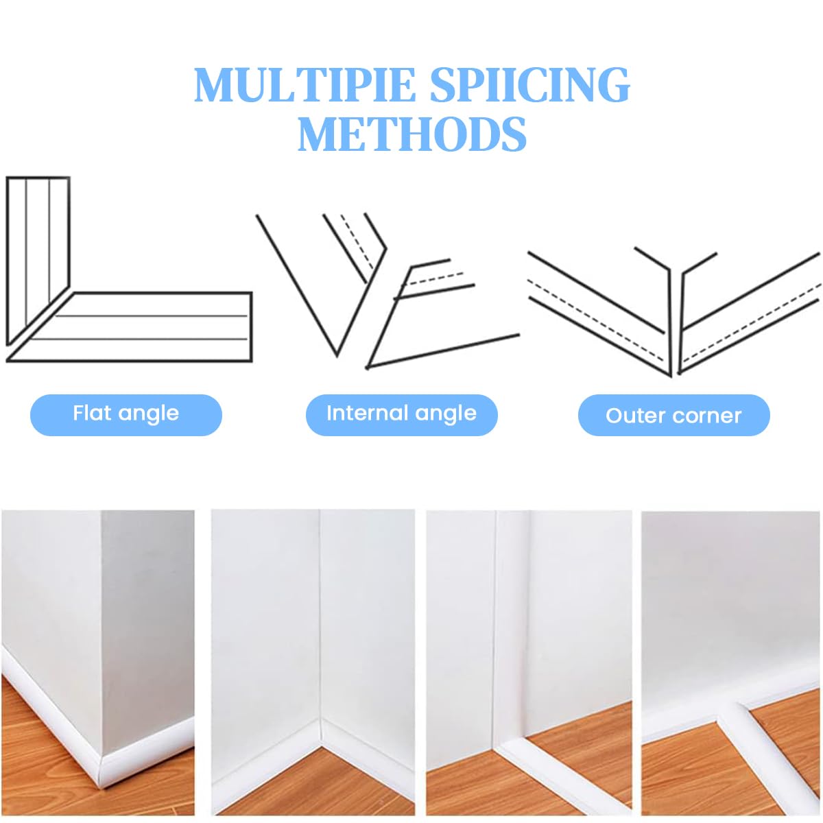 Serplex PVC Cord Cover for Floor and Wall Cable Management 6.6 ft | Self Adhesive Cuttable Design