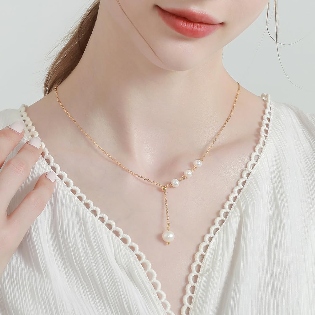 SANNIDHI Beads for Bracelet Making Kit with 3 Boxes 1200pcs Faux Pearls and Gold Spacers | DIY Jewelry Craft Set for Kids and Adults