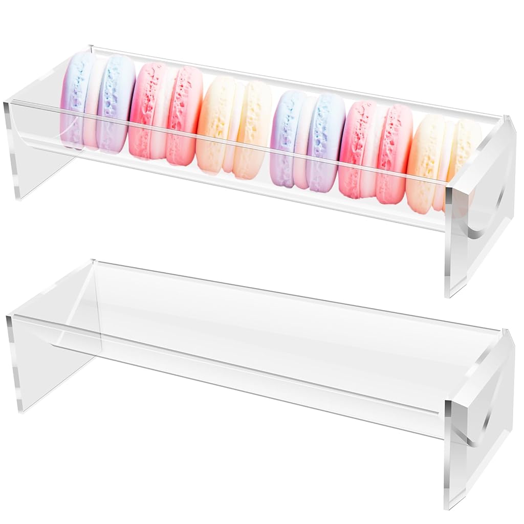 HASTHIP® 2 Pcs Clear Cracker Serving Tray