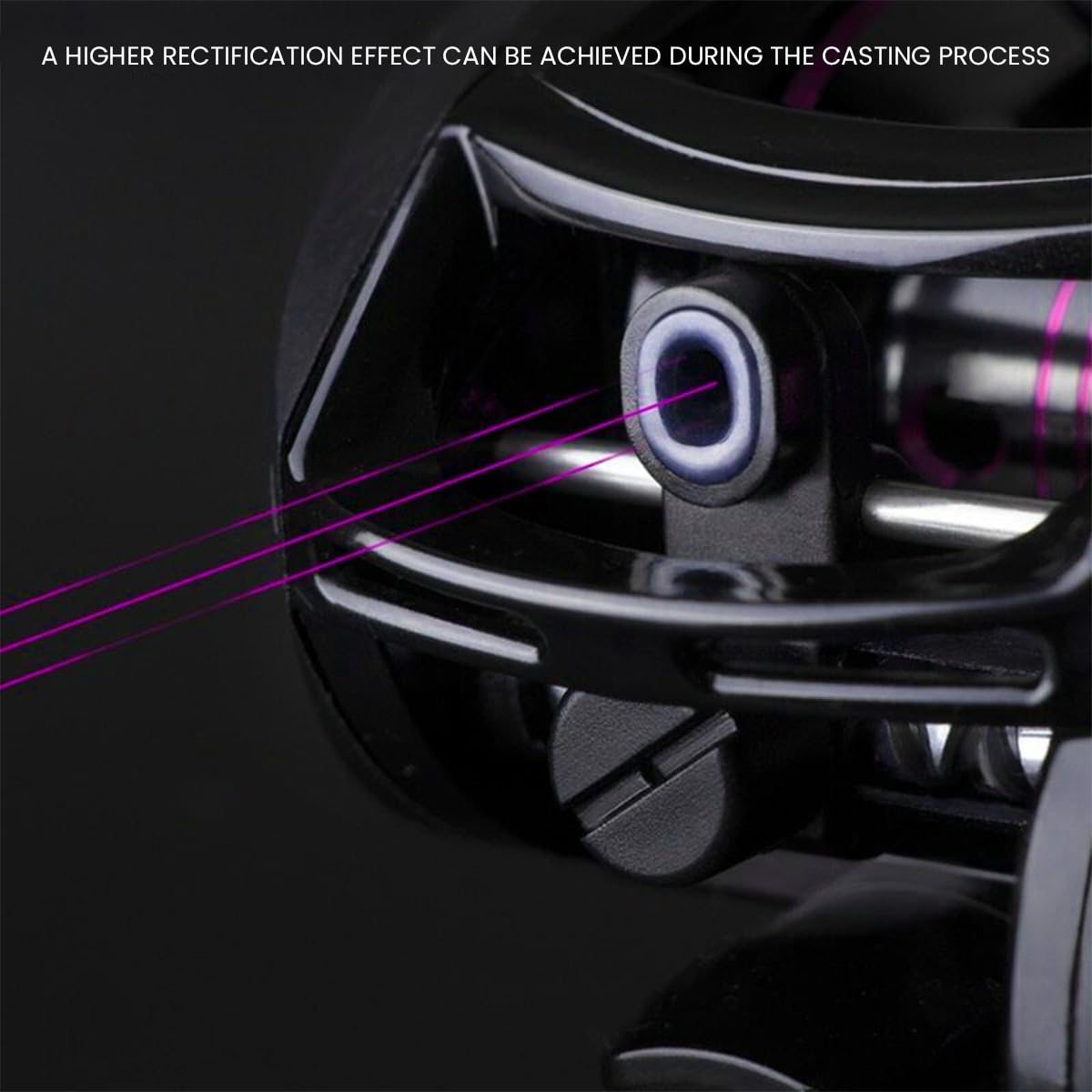 Proberos Baitcasting Reel for Left-Handed Anglers with 7.2:1 Gear Ratio and Magnetic Brake System