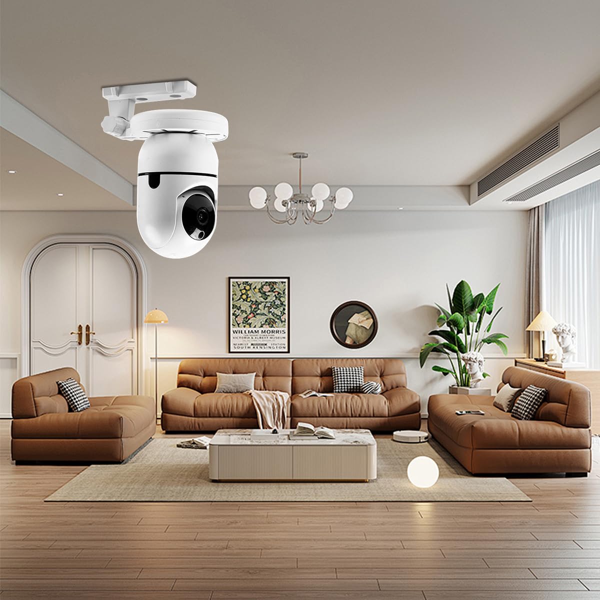 ZORBES Security Camera Wall Mount for Indoor and Outdoor Use with Cable Storage | 3PCS Adjustable Bracket
