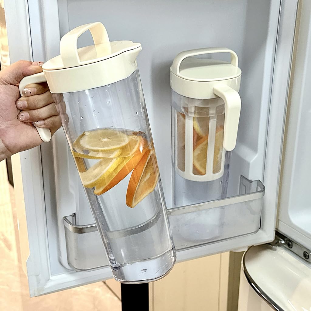 Supvox Glass Jar Coffee Maker 1100ml for Cold Brew with Dual Handles and PP Filter | Transparent Design