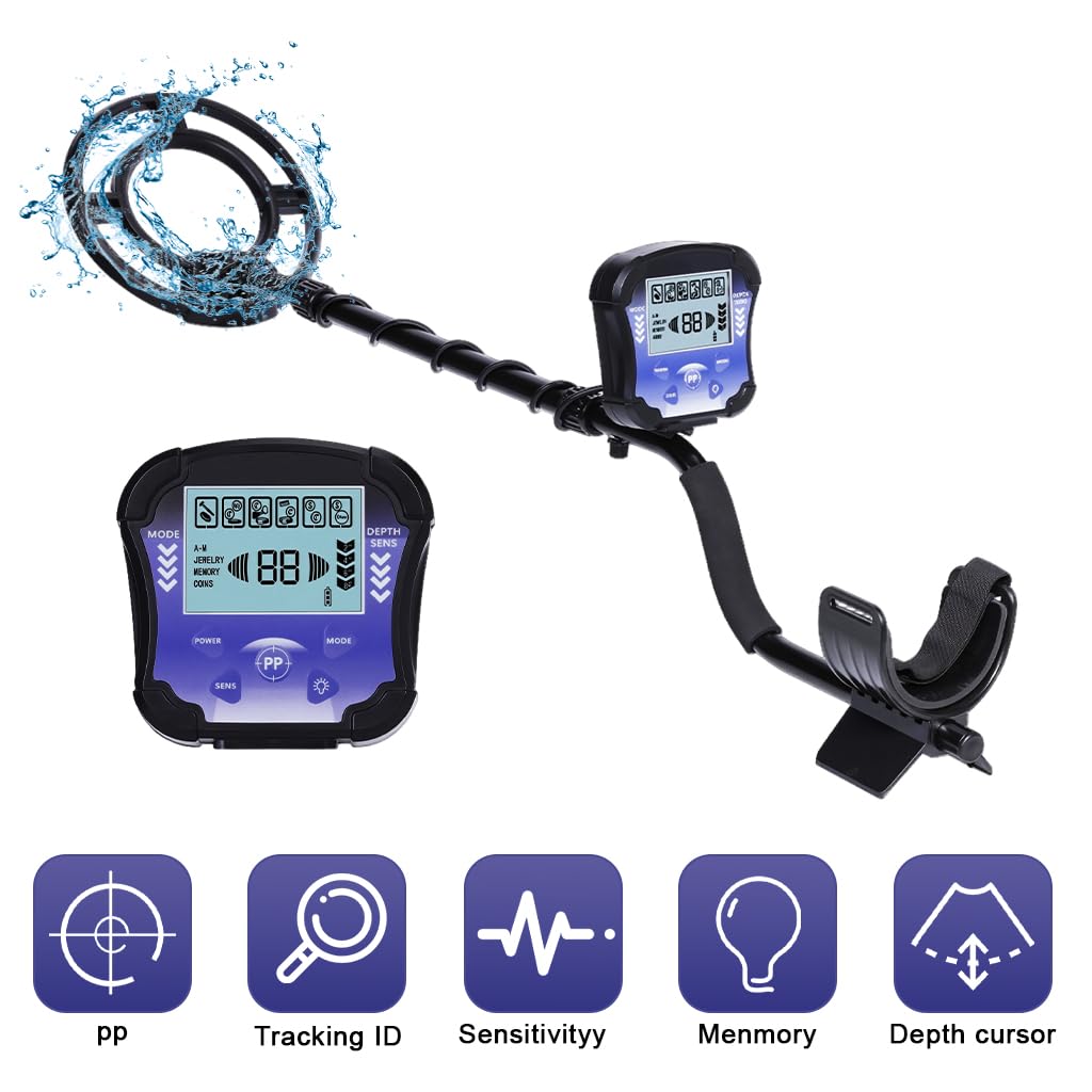 HASTHIP Metal Detector for Treasure Hunting with 10 in Disc and Ergonomic Handle | LCD Display
