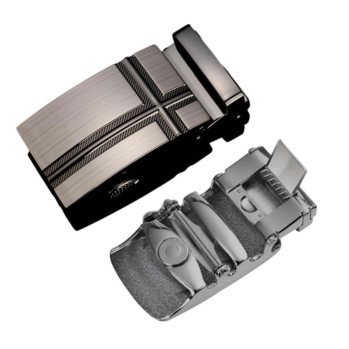 GUSTAVE® Ratchet Belt Buckle Only for Men, Automatic Click Buckle for 1 3/8