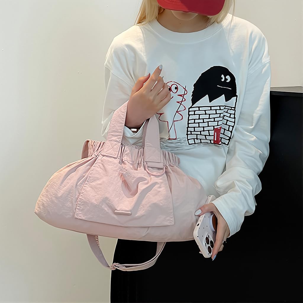 PALAY Crossbody Bag for Women featuring Extra Open Pocket in Pink Waterproof Nylon | Ideal for Travel and Outdoor