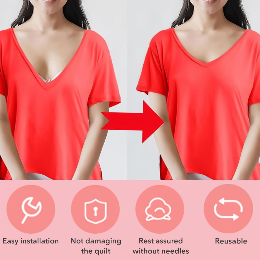 HASTHIP Quick Stitch Sewing Gun for Clothing Fixes with 660 Rubber Fasteners | Pink Portable Hemming Tool