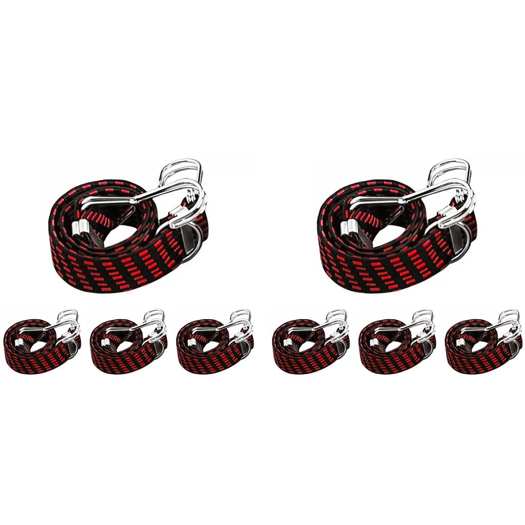 STHIRA Bungee Cord for Bike Luggage featuring Metal Hooks and 3.3ft High Elastic Straps | Ideal for Motorcycle Travel