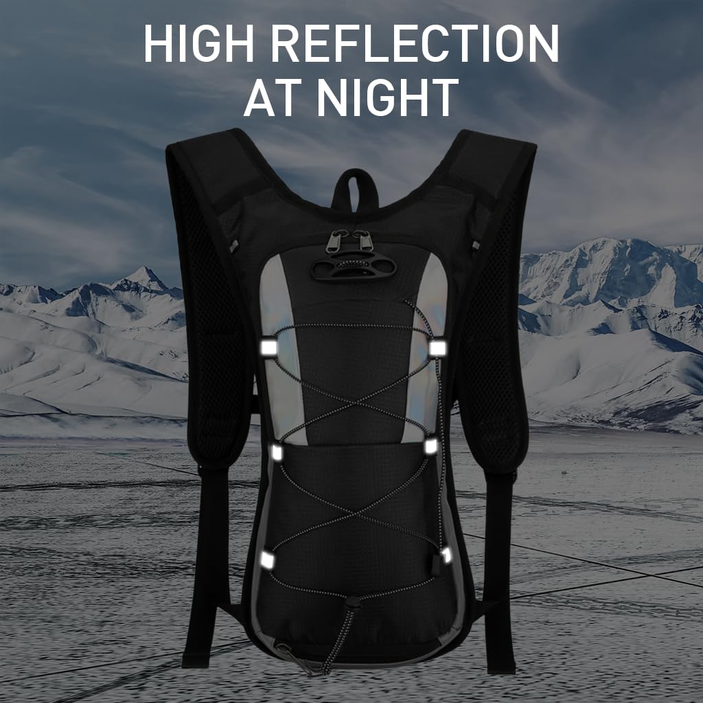 GUSTAVE Hydration Bag for Biking and Trail Running with Slim Waterproof Design | Reflective Straps
