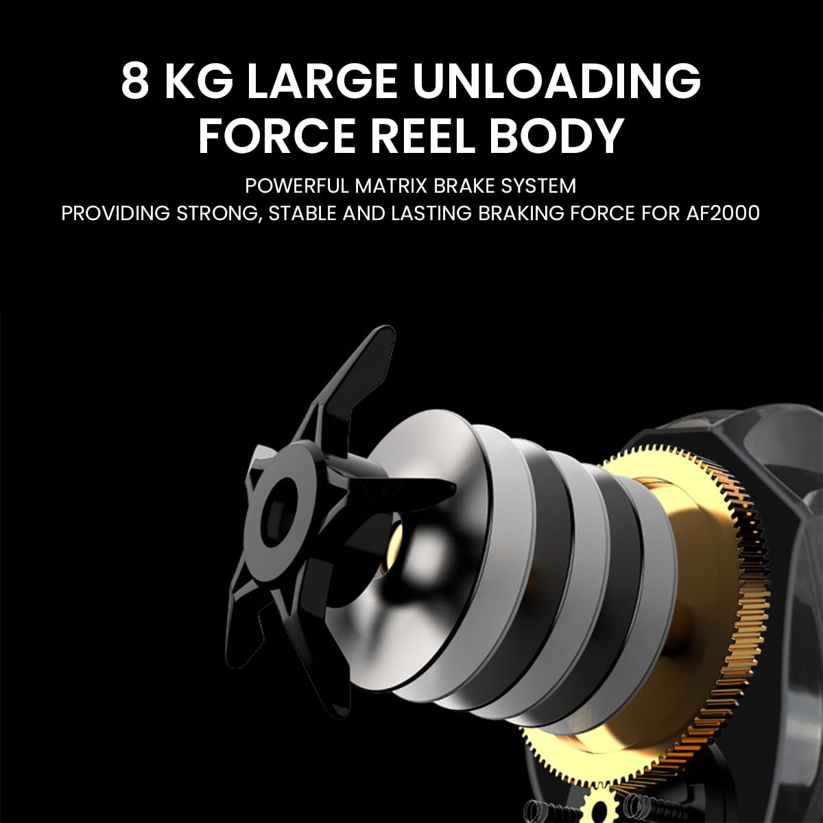 Proberos Baitcasting Reel for Left-Handed Anglers with 7.2:1 Gear Ratio and Magnetic Brake System