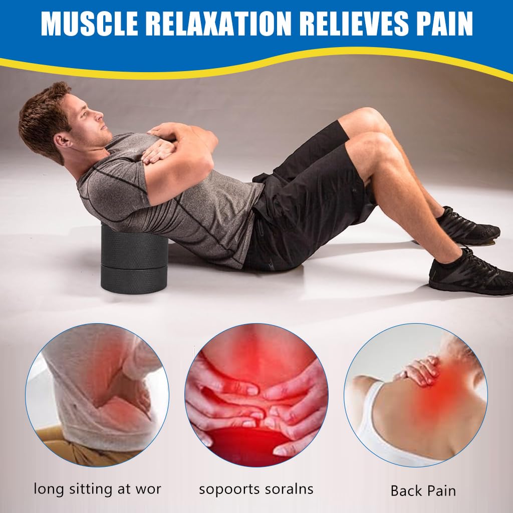 Proberos Back Stretchers Set of 5Pcs for Yoga and Spine Relief featuring Adjustable Ergonomic Pads