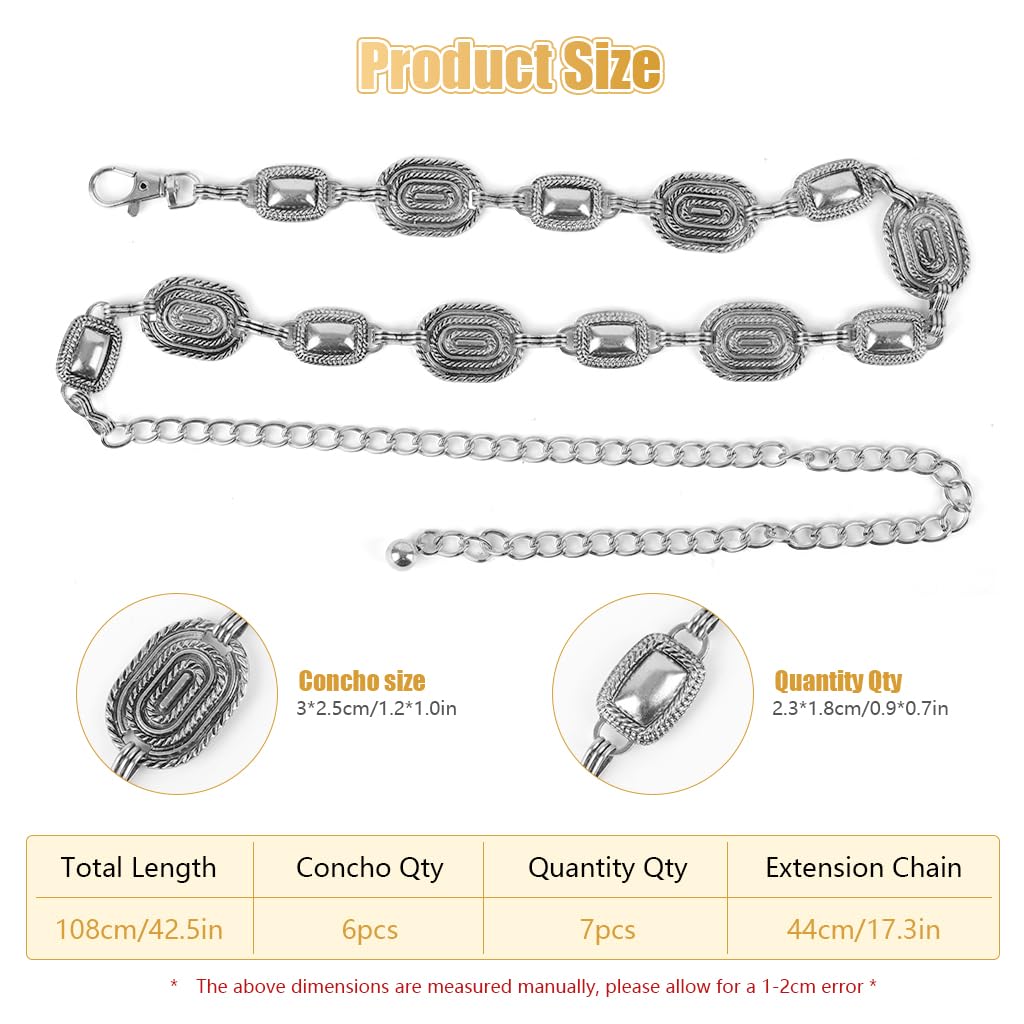 SANNIDHI Waist Chain for Women featuring Metal Link Design and Adjustable Fit | Vintage Charm