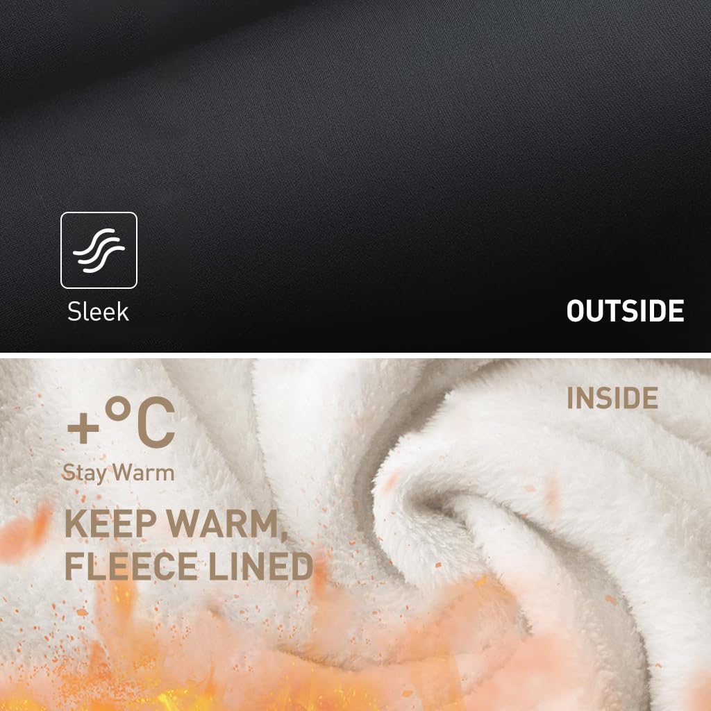 PALAY Women’s Fleece Lined Leggings for Winter Yoga and Hiking featuring Tummy Control