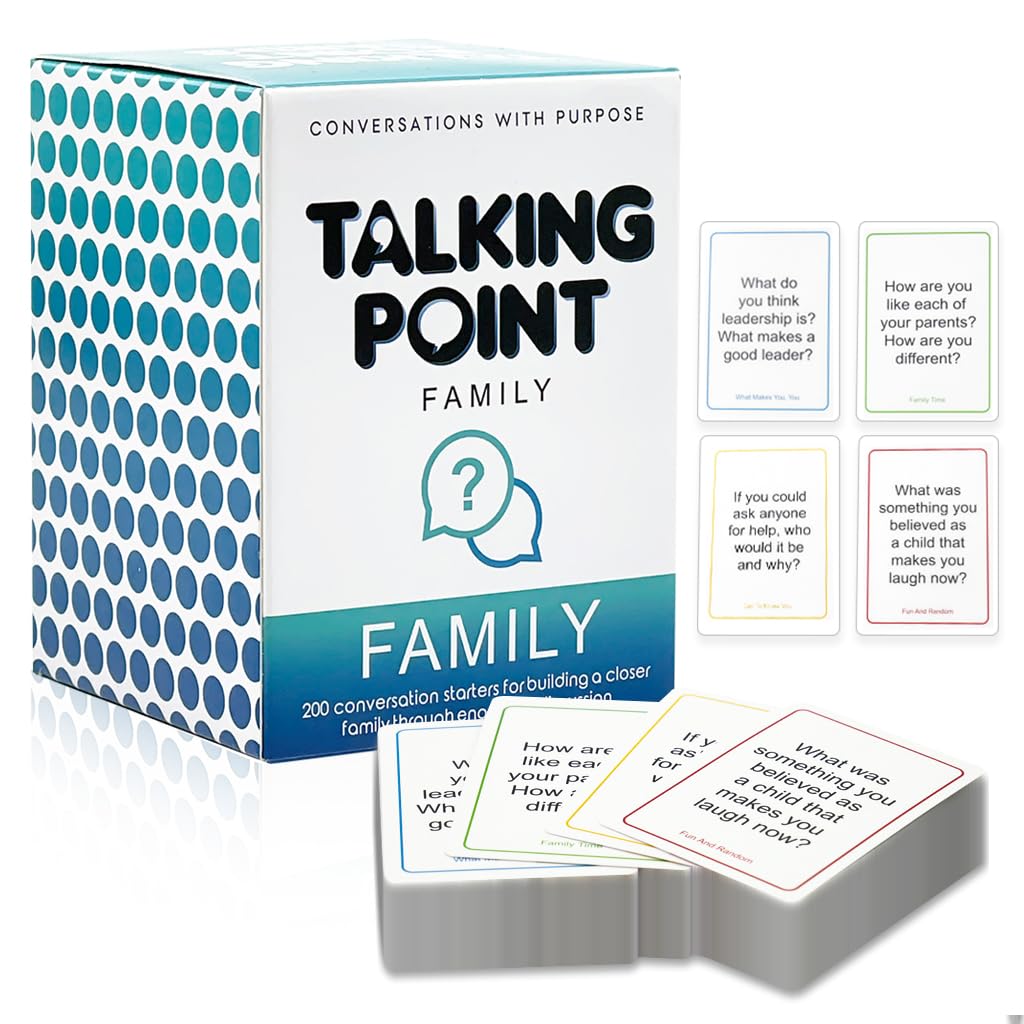 PATPAT Conversation Cards for Family Bonding with 200 Prompts | Fun Talk for Kids and Adults