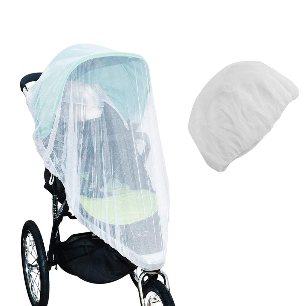 SNOWIE SOFT® Phenovo Mosquito Nett For Babies Carriage Stroller Pram, Mosquito Net Plus Size For Baby 0 To 3 Year (White)
