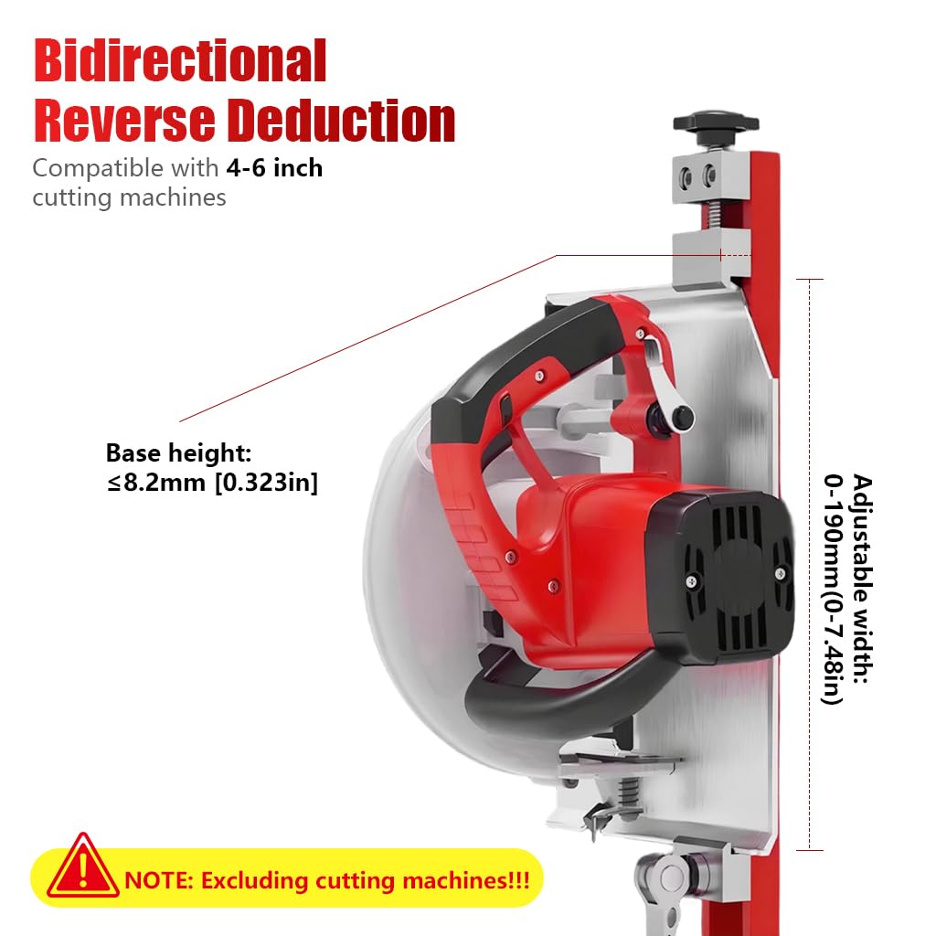 Serplex Woodworking Cutting Guide Fence for Straight Cuts with Adjustable Rail Support | Stable Alignment for Saws